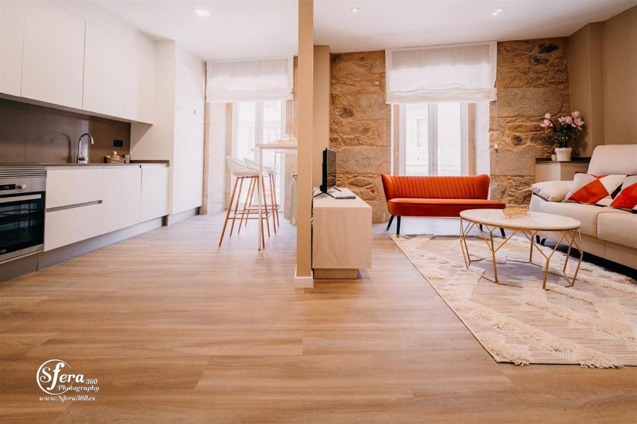Apartamentos Rua Vella Caldas De Reis Dış mekan fotoğraf